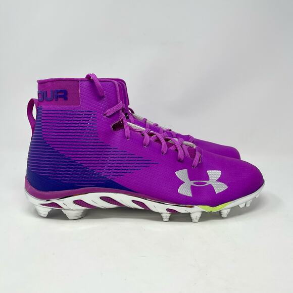 Under Armour Spine 3000284-500 Purple Lavender‎ Football Cleats - Picture 2 of 7